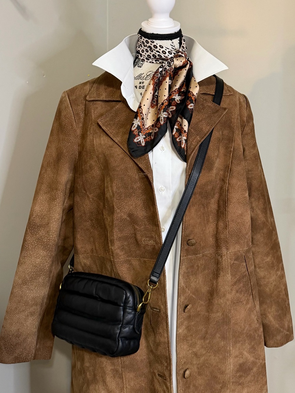 Madewell The Transport Camera Bag: Puff Edition Black Leather